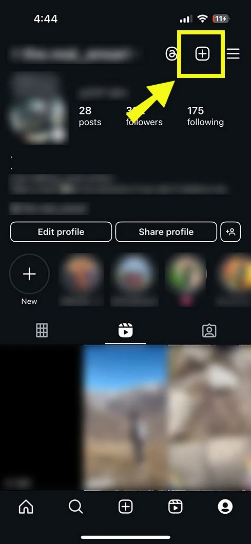 select the Plus icon