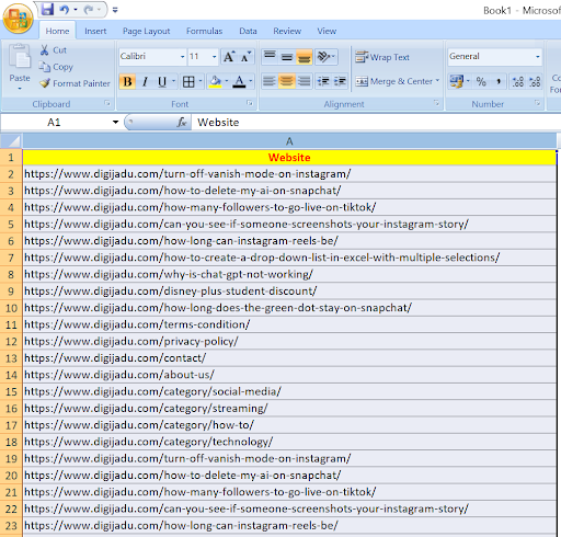 Click and drag to highlight the range you want