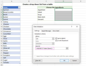 Highlight The Cells With a List of Items