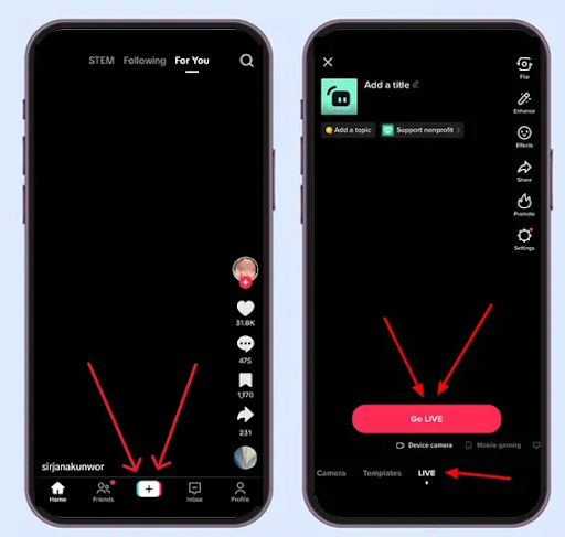 How To Go Live On TikTok App