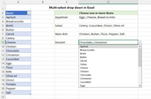 Type List In A Column