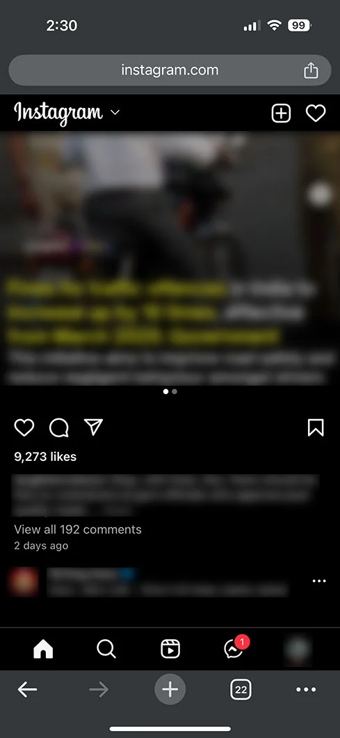 Using Instagram on the Web