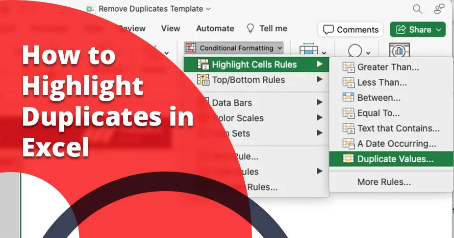 how to highlight duplicates in excel