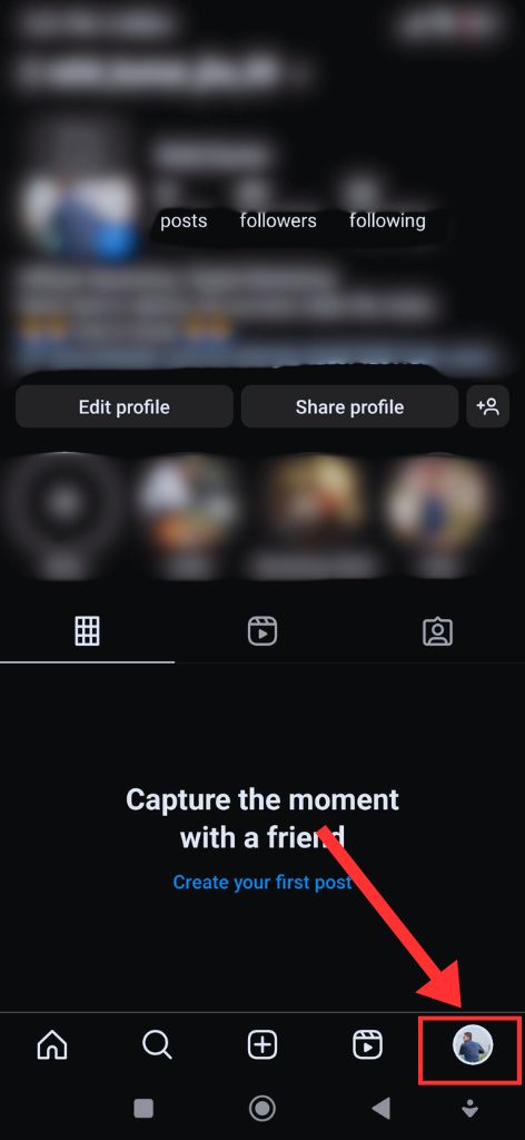 Go to profile