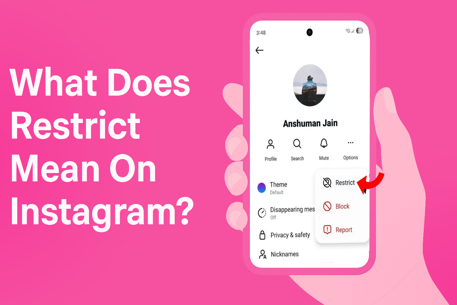 What does restrict mean on Instagram