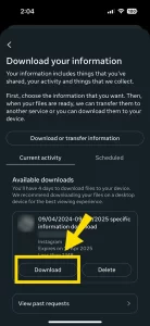 Press ‘Download’ icon.