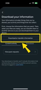 Post that, tap ‘download’ icon.