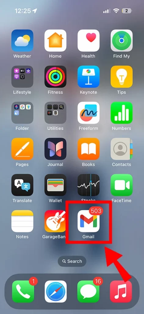 Launch gmail app