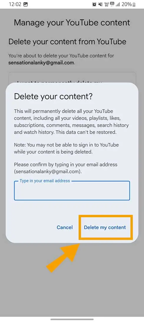 Phone Send verification email