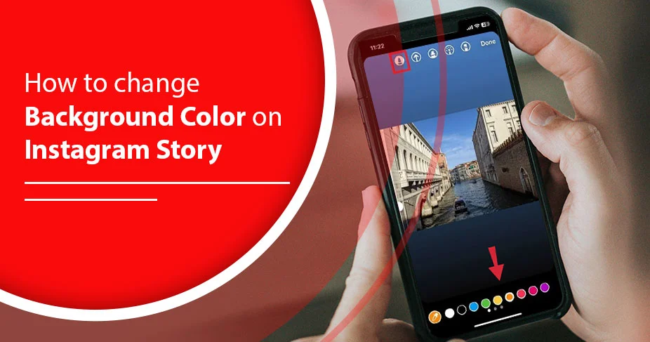 how to change background color on instagram story