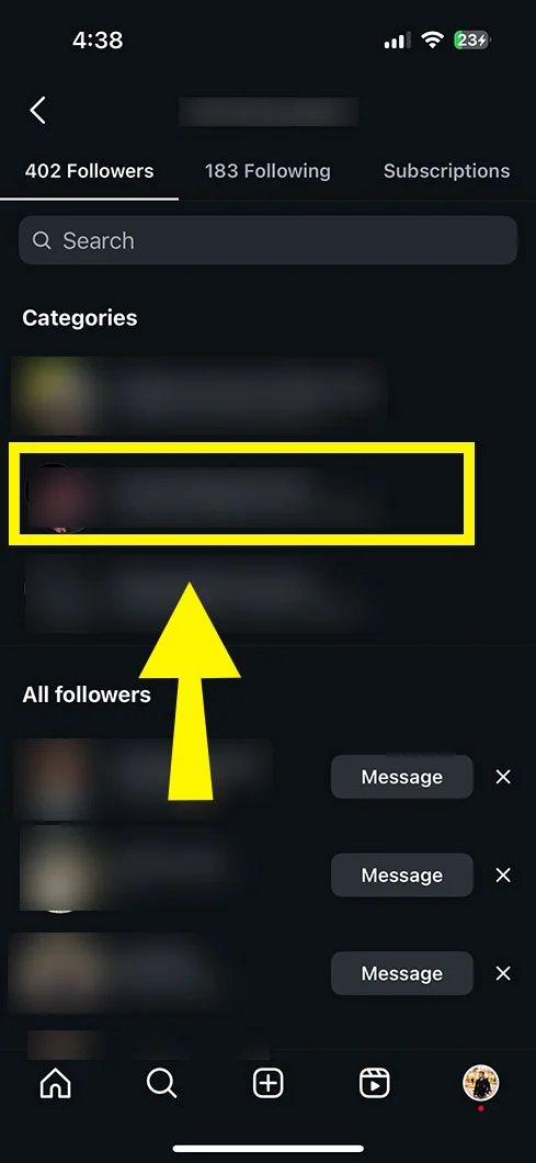 Just remove the specific followers you want to