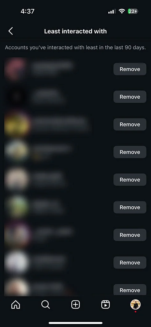 Confirm that you want to remove