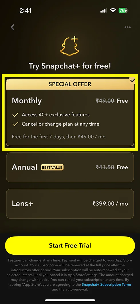 Select a plan