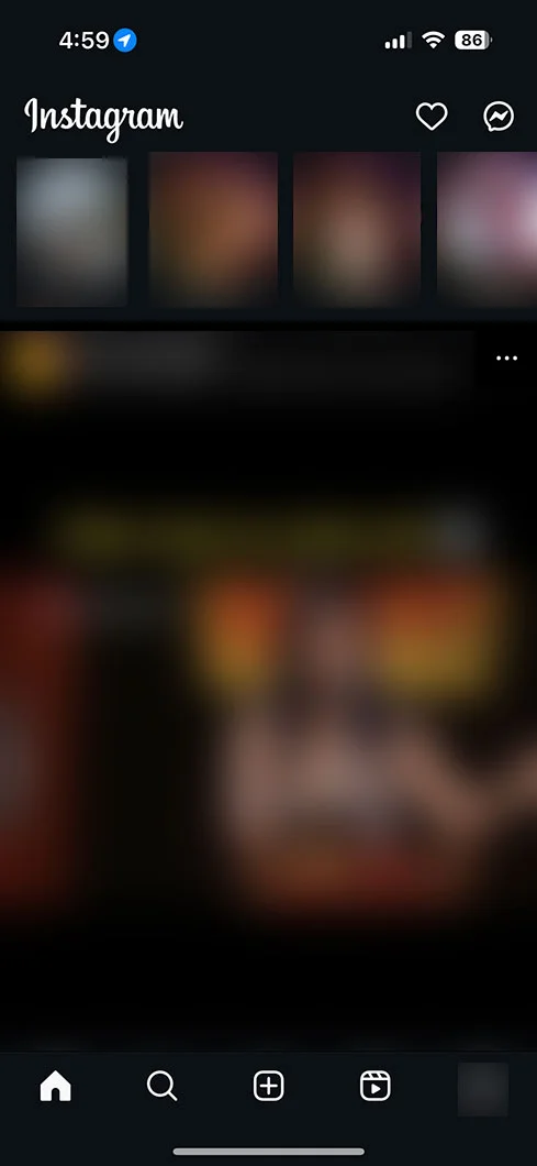 Open the Instagram