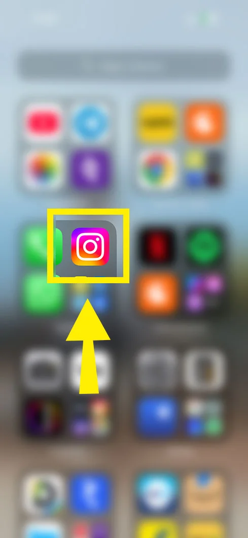 open your Instagram App