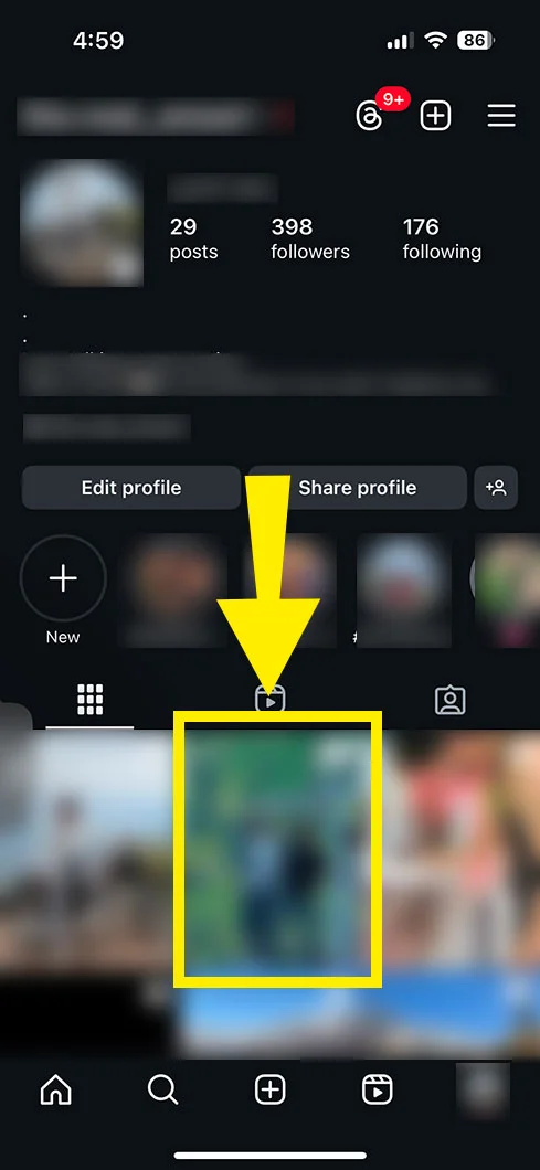 click on your desired post