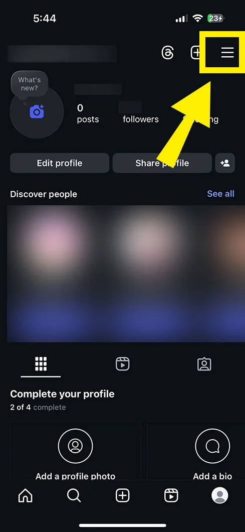 Click More Options Menu