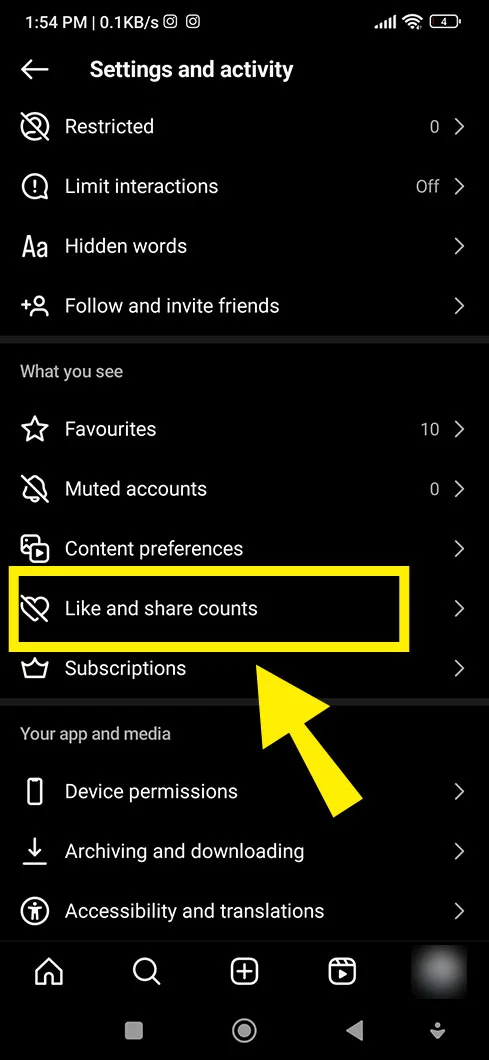 Like and Share counts