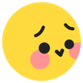 Flushed emoji
