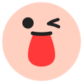 Funny face emoji