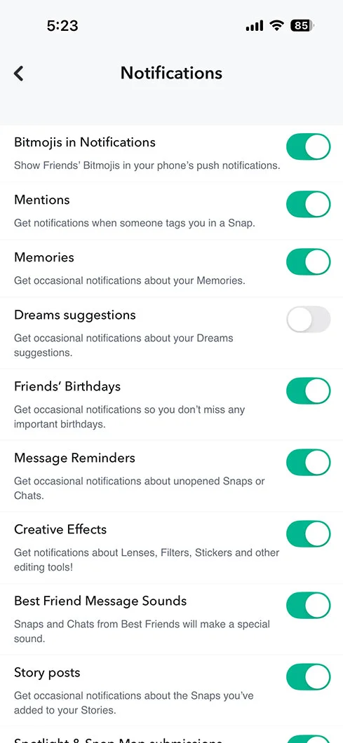 Simply disable all the notifications.