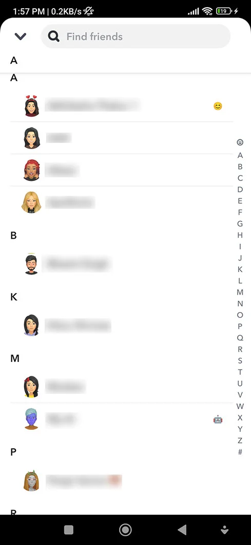 Type down the name of the person you’re willing to look for.