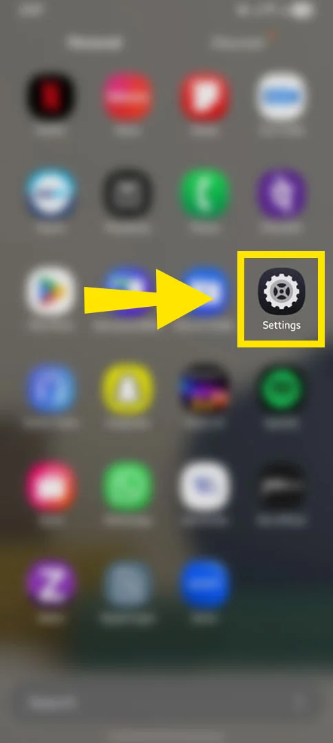 Visit the settings on your iPhone.
