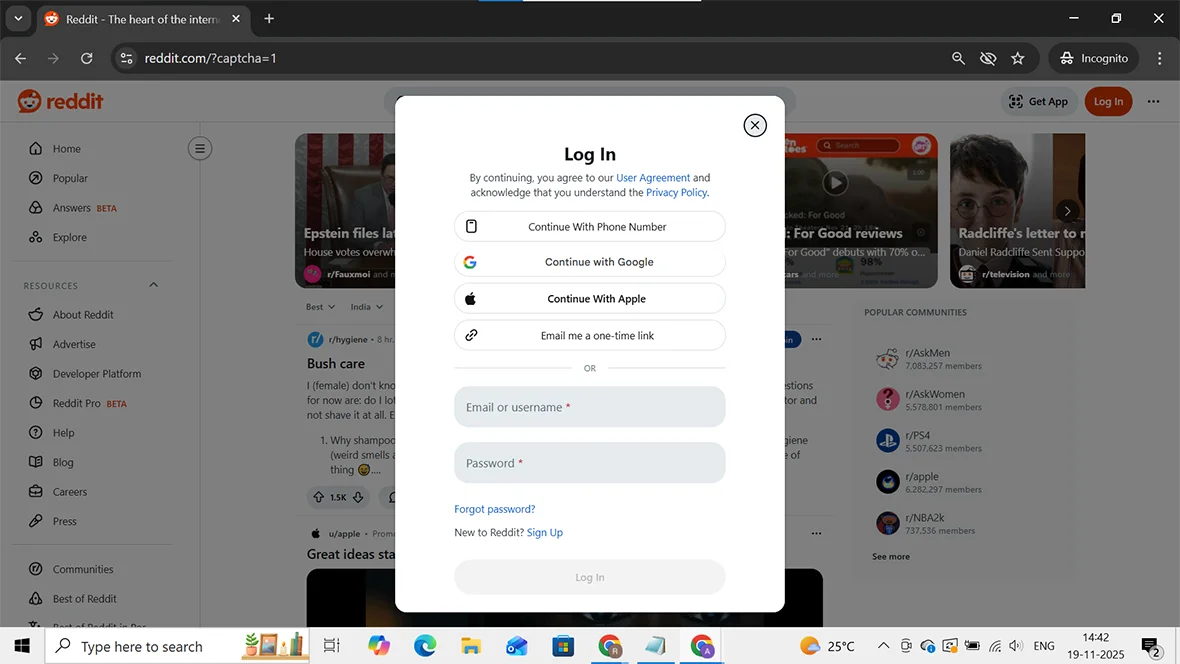 visit reddit official website