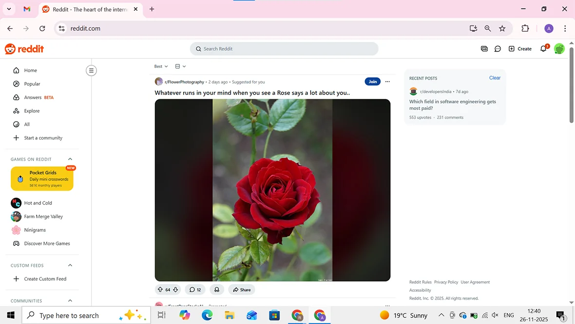 Search for Reddit to proceed further