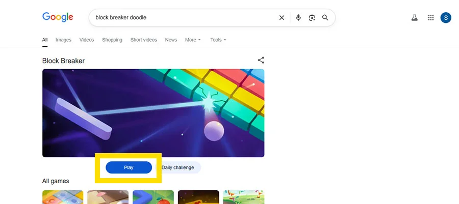 Click the Play option. 