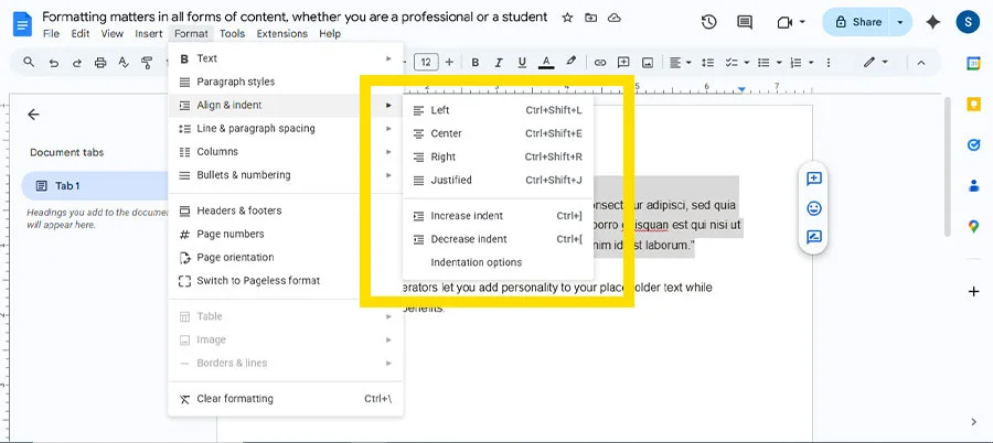You will see a drop-down menu. 