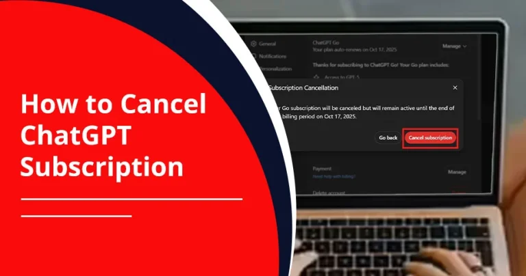 How to Cancel ChatGPT subscription