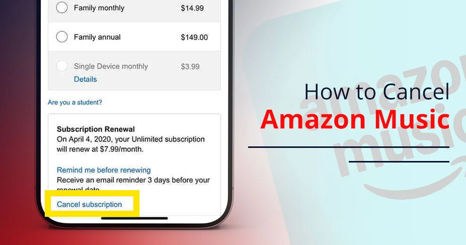 How to Cancel Amazon Music